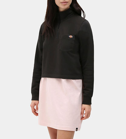 Dickies Sweatshirt m. Lynl?s - Oakport Quarter Zip - Sort