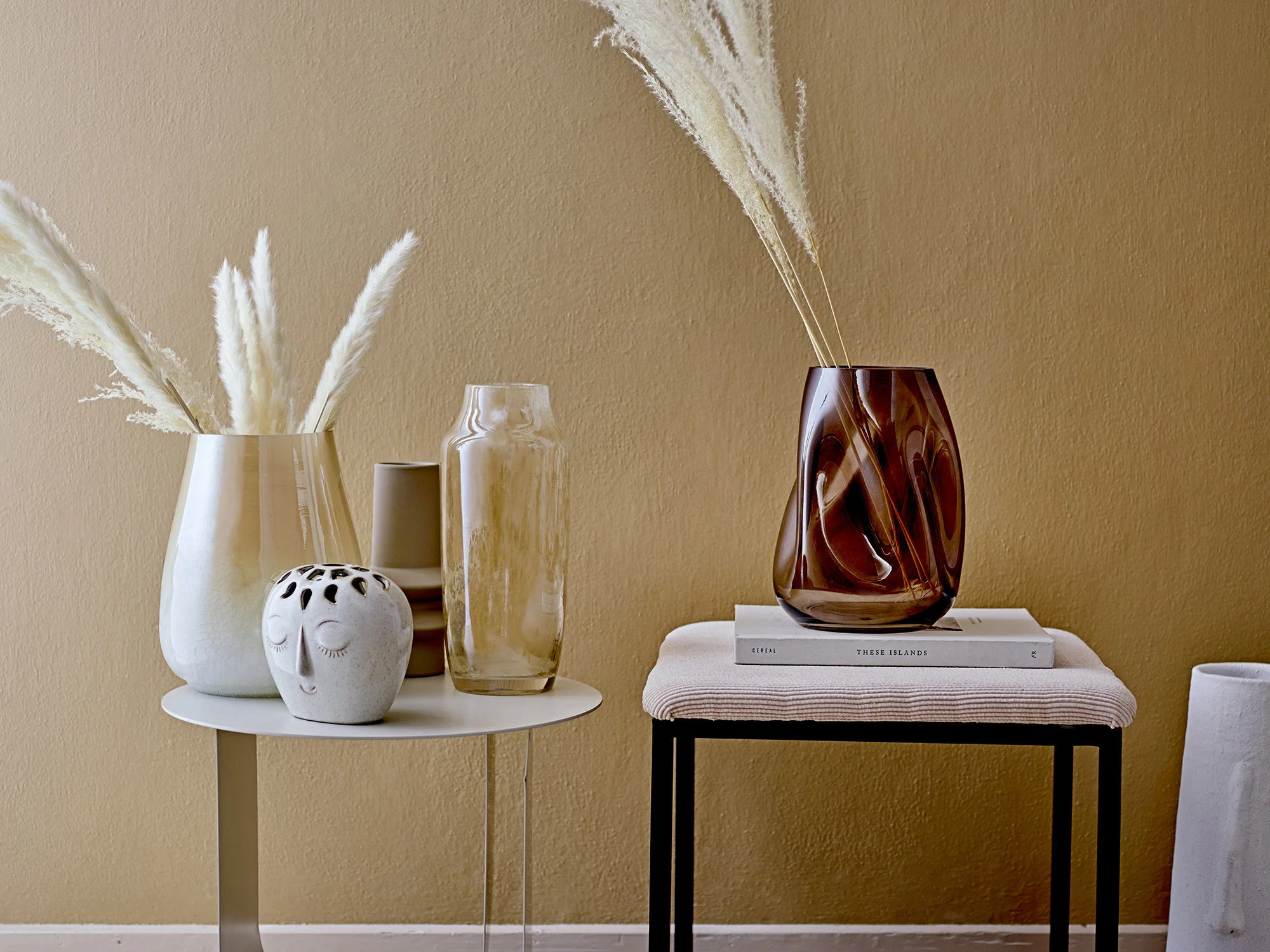 CHER - Table d'appoint métal | Gris
