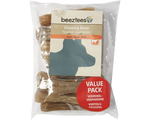 Kauwbotten beeztees runderhuid 7,5 cm 10 stuks Kauwartikel