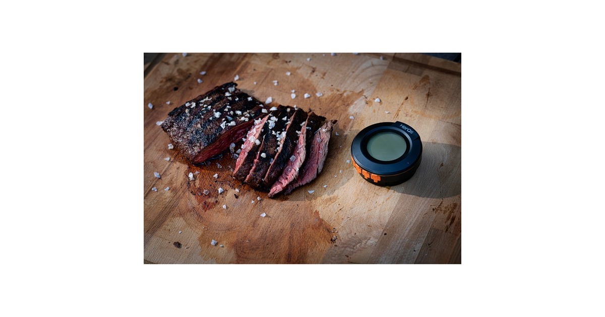 HerQsDome BBQ Thermometer  (Zwart/oranje, herQs003 | temperatuurbereik tot 300 °C)