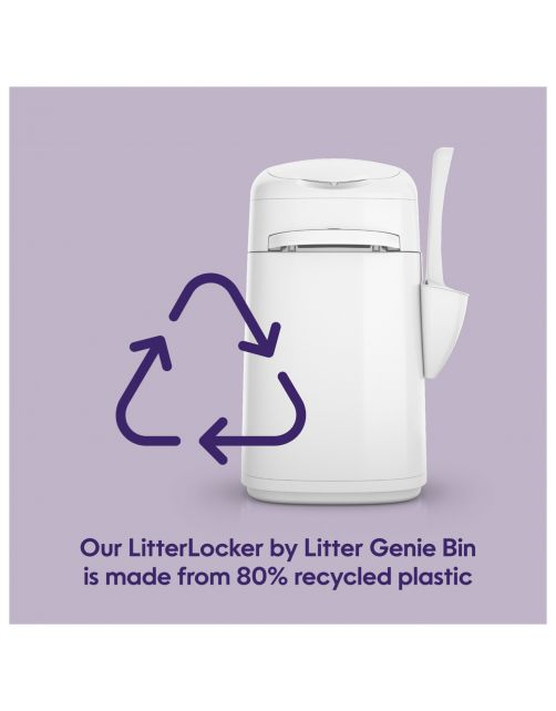Litter Locker Litterlocker By Genie - Kattenbakaccessoires - 24.3x23x7x43.3 cm Wit