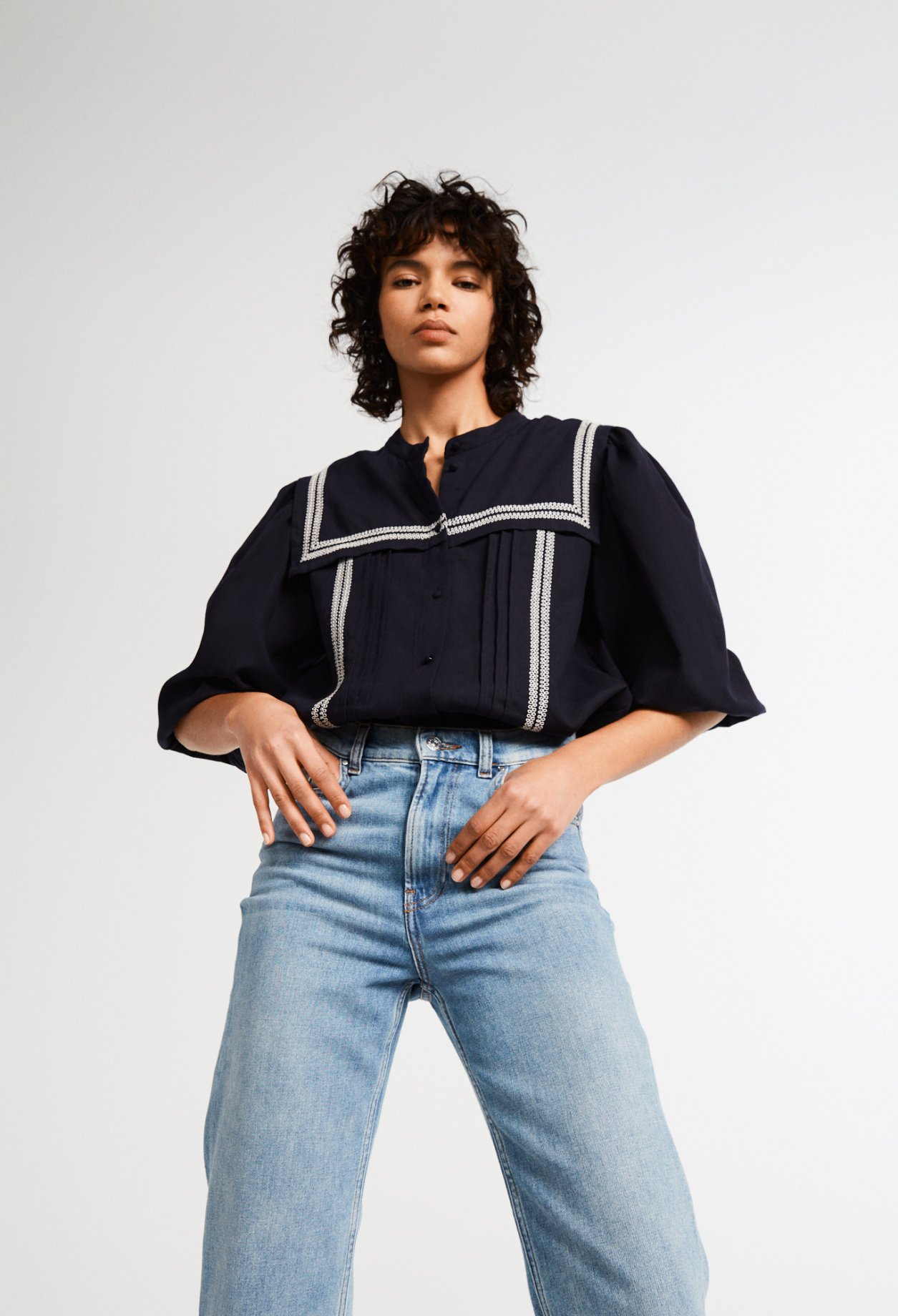 Blouse &agrave; manches longues