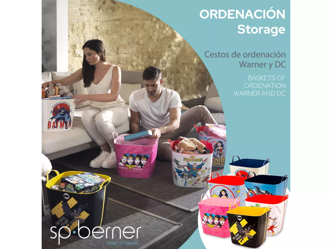 panier 25l iml batman beige (warner) 35x34x35