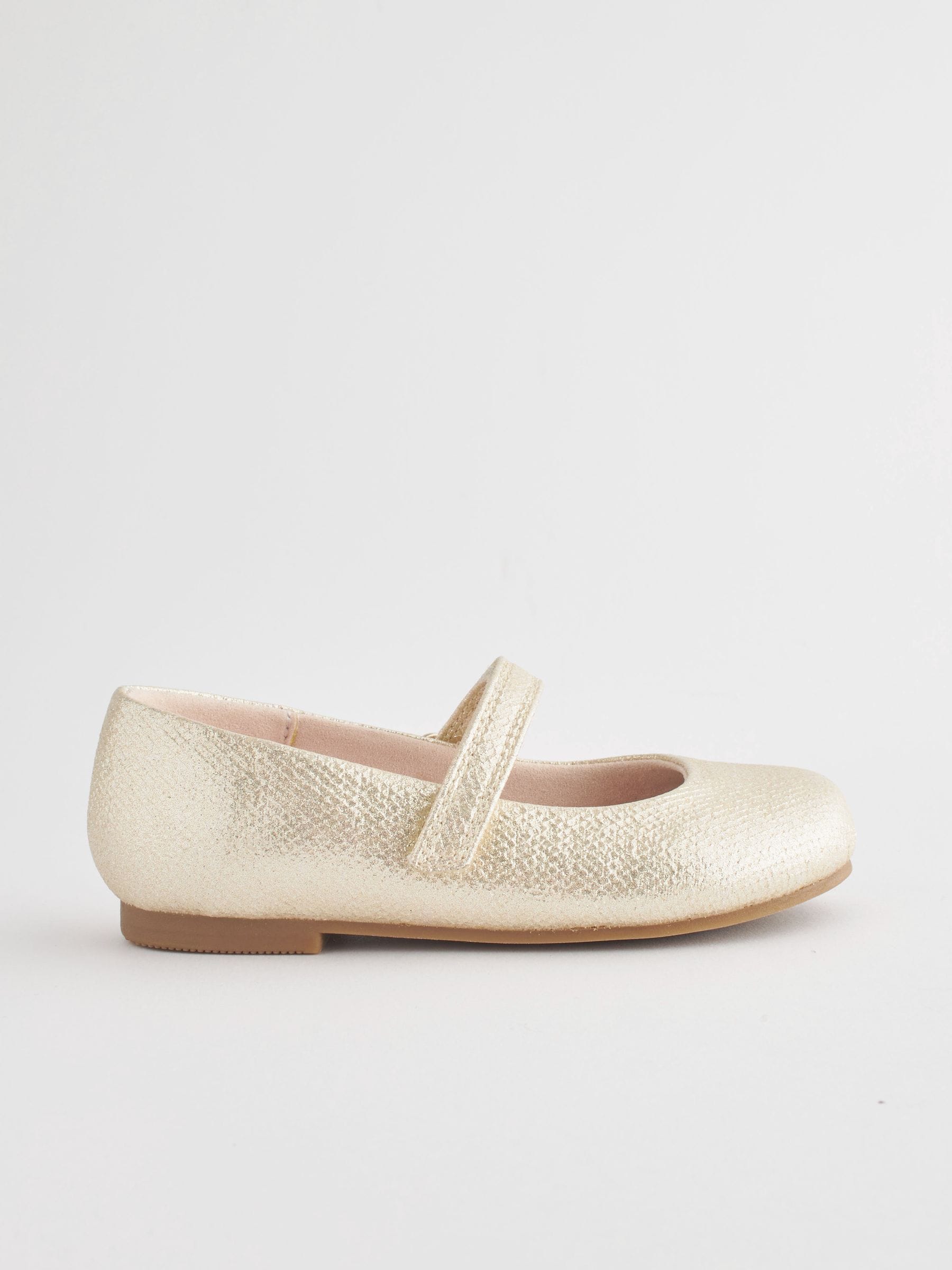 Goud - Mary Jane gelegenheidsschoenen met klittenbandsluiting
