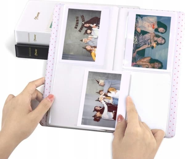 Polaroid-album for 64 Polaroid-bilder / minner Svart