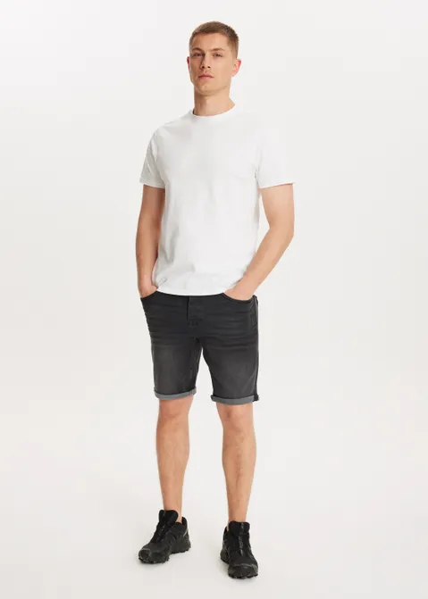 Heaton denim korte broek zwart (ZW.USED)