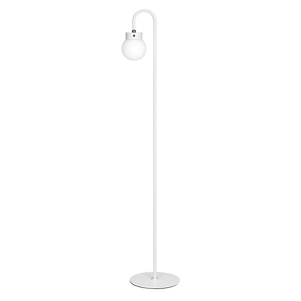 Hansa Lampadaire à LED rechargeable Flare bubble, blanc mat