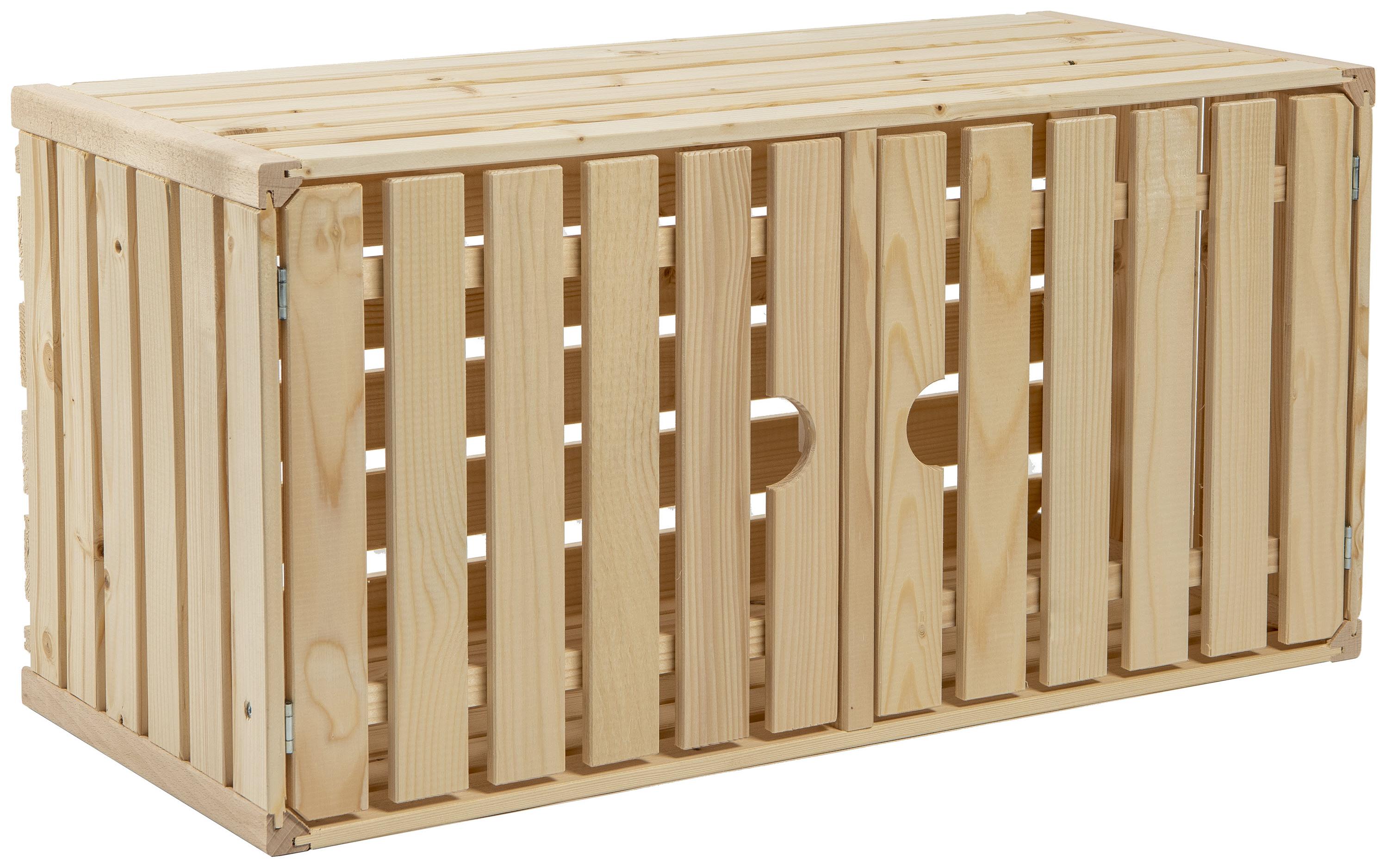 Holzharasse A 70 x 35 cm, mit Tür schweizer HolzHarasse aus schweizer Holz