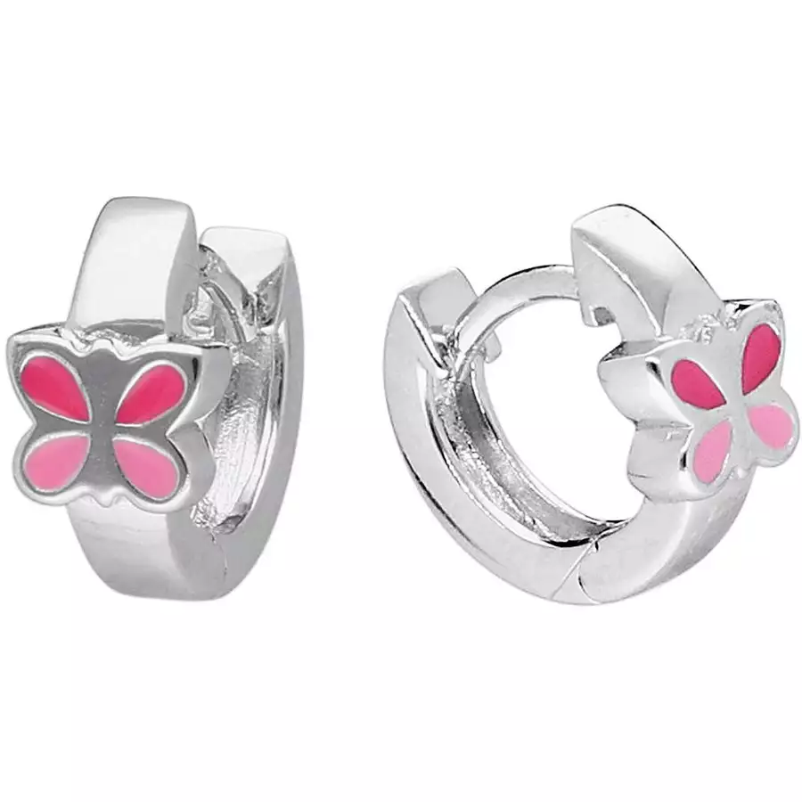 trendor Kinder-Ohrringe Silber 925 Creolen Ø 12 mm silver