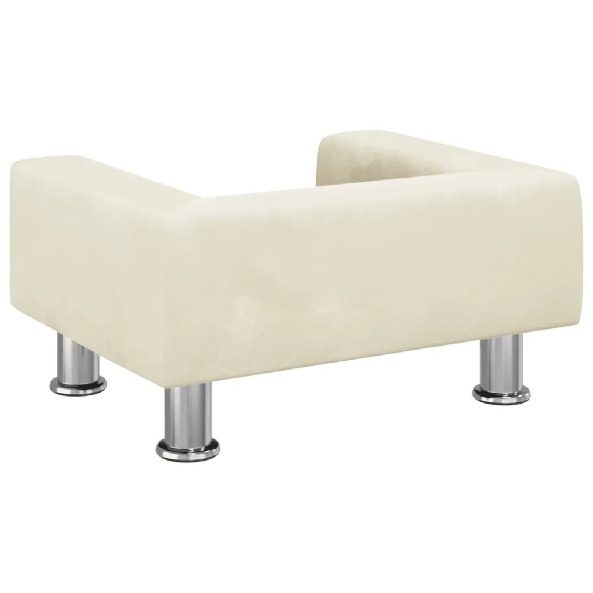 vidaXL Canapé enfant - Crème
