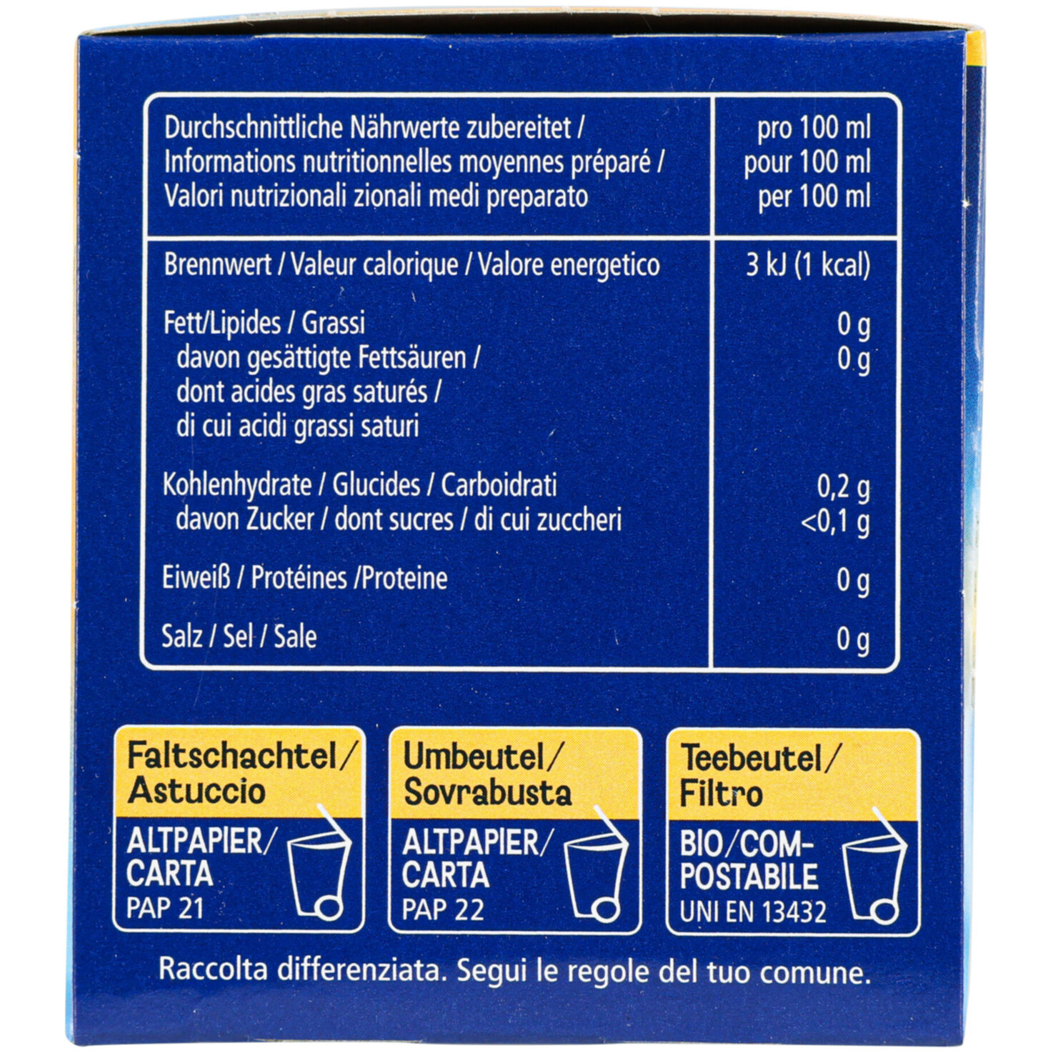 Messmer Tee Ingwer-Holunderblüte 20 Portionen