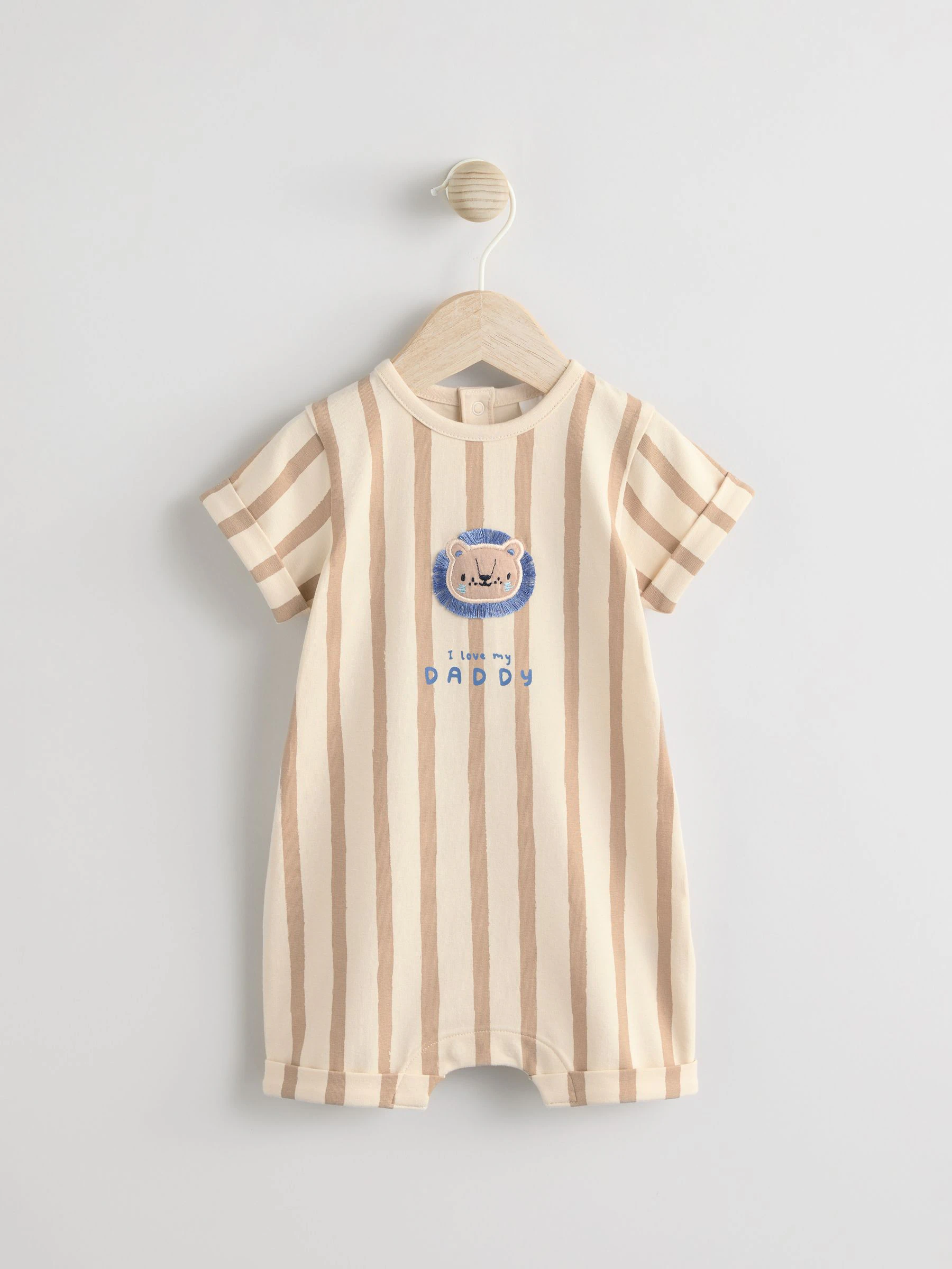 Blauw - Jersey babyrompertje