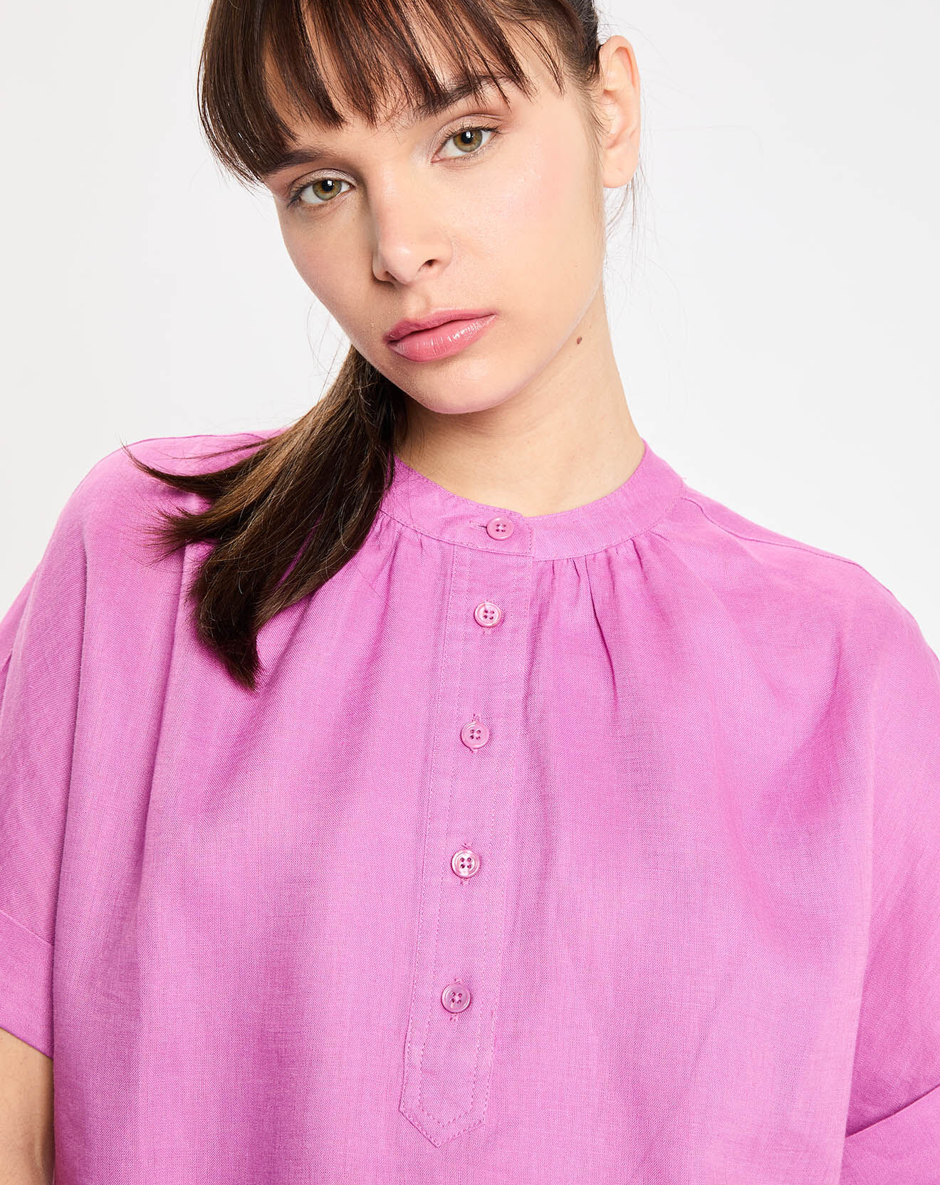 Jodhpur Top  100% Lin Alicia rose