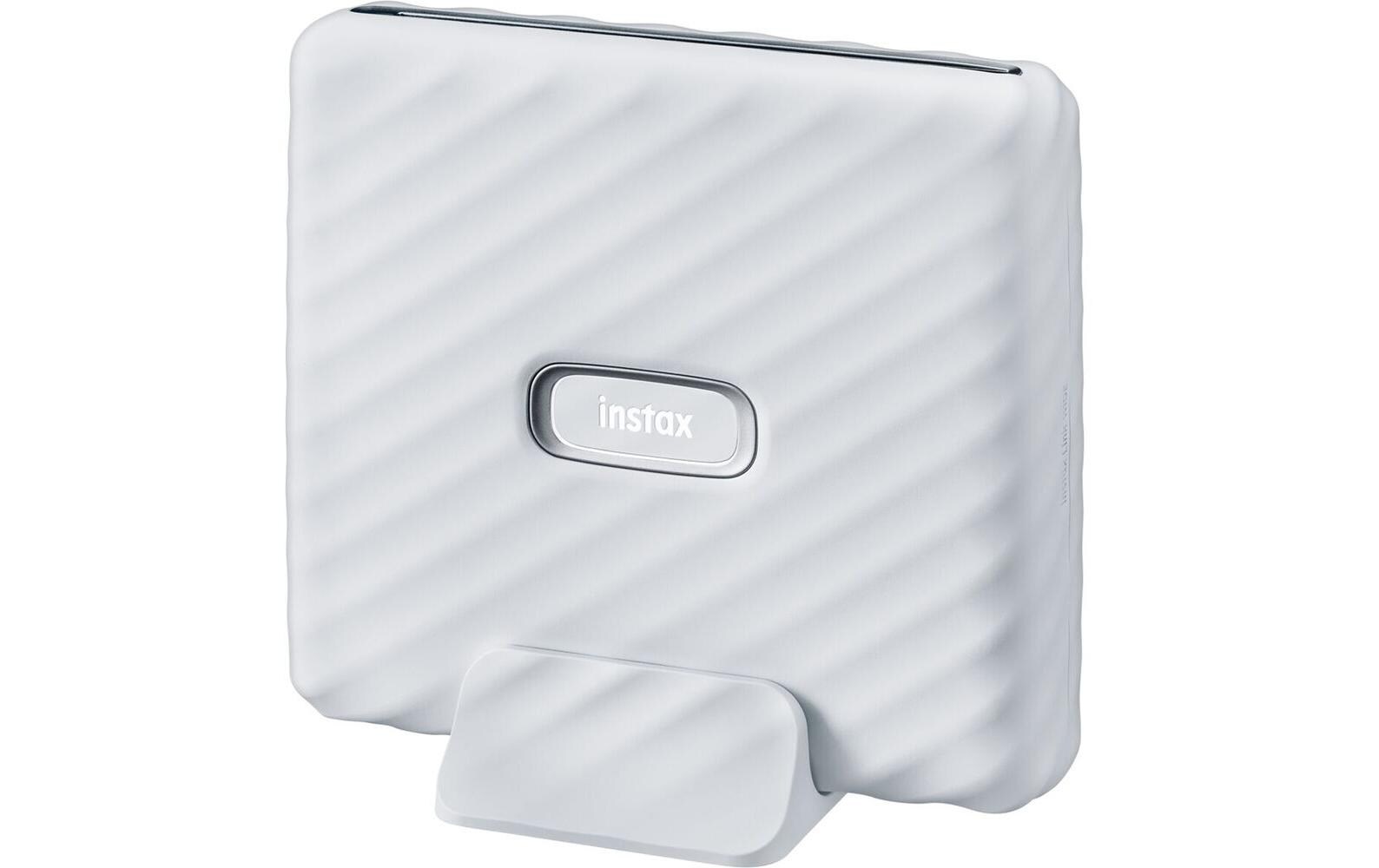 Mobiler Drucker Instax Link Wide Ash White<br>Smartphone-Polaroid-Drucker mit Bluetooth-Verbindung