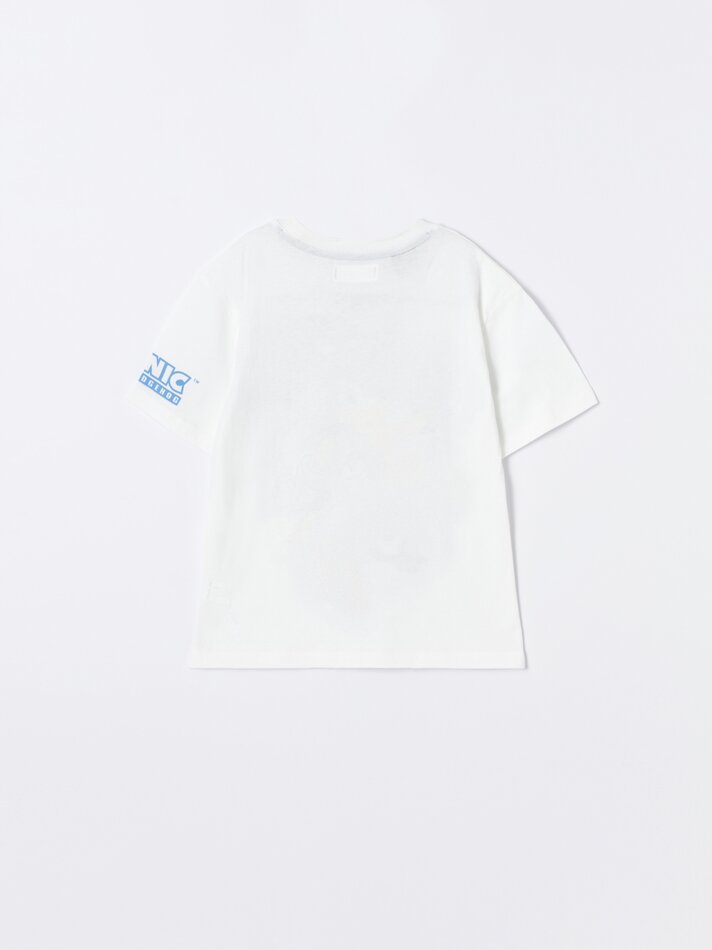 Camiseta Sonic Estampada - Branca
