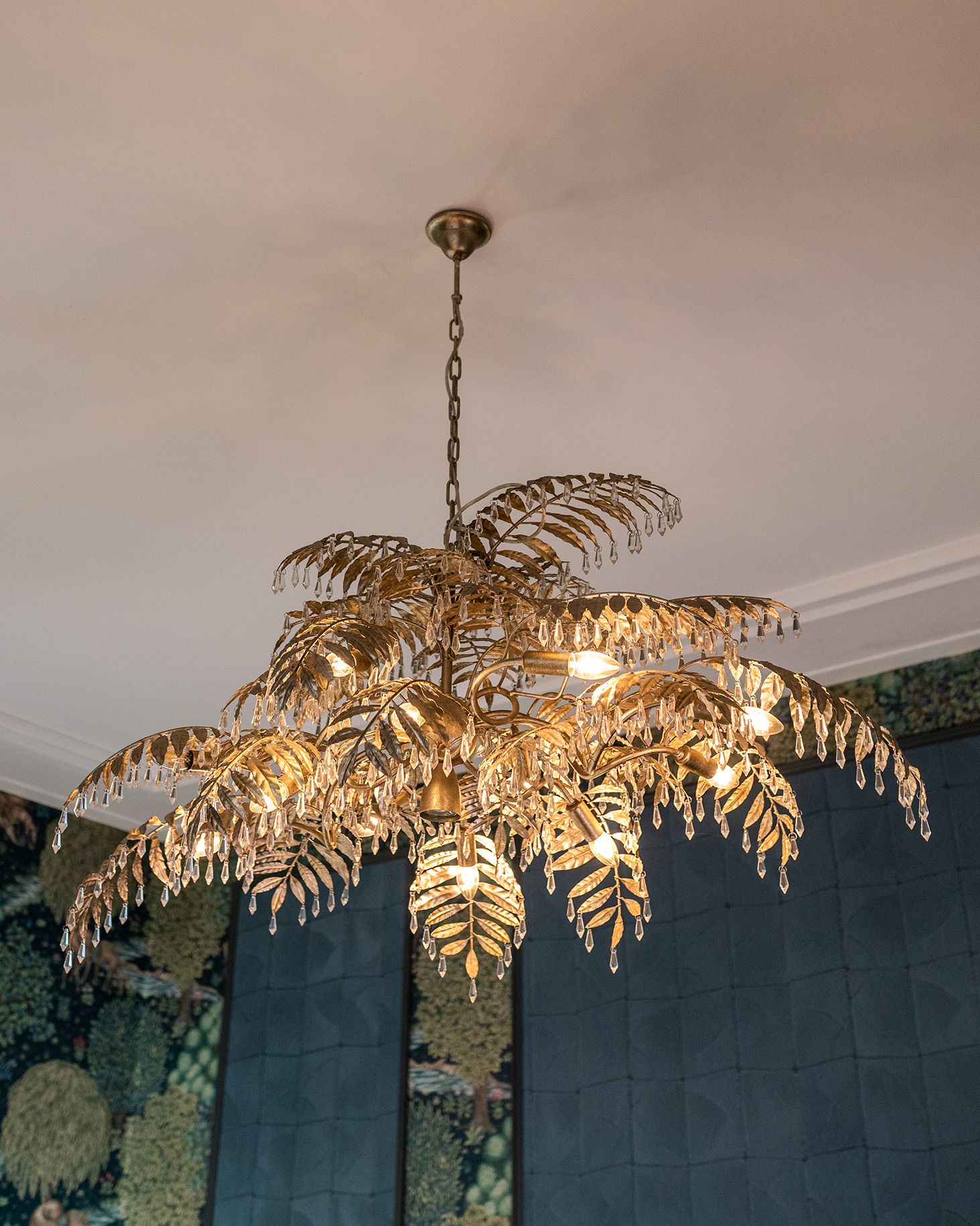 Hanglamp LB023-12+1 ambachtelijk zilver Bellagio  | Leclercq & BouwmanB130 x D65 cm