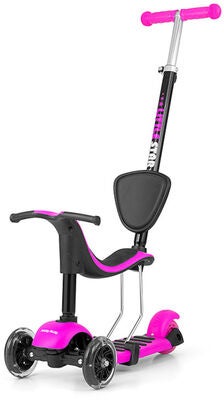 Milly Mally Little Star Gåbil/Scooter 3-in-1, Rosa