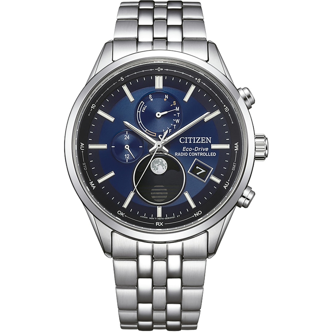 Citizen Elegant Moon Phase Eco-Drive Radio Controlled
