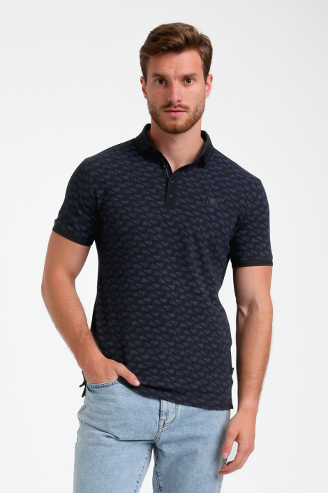 Gabbiano blauwe heren polo