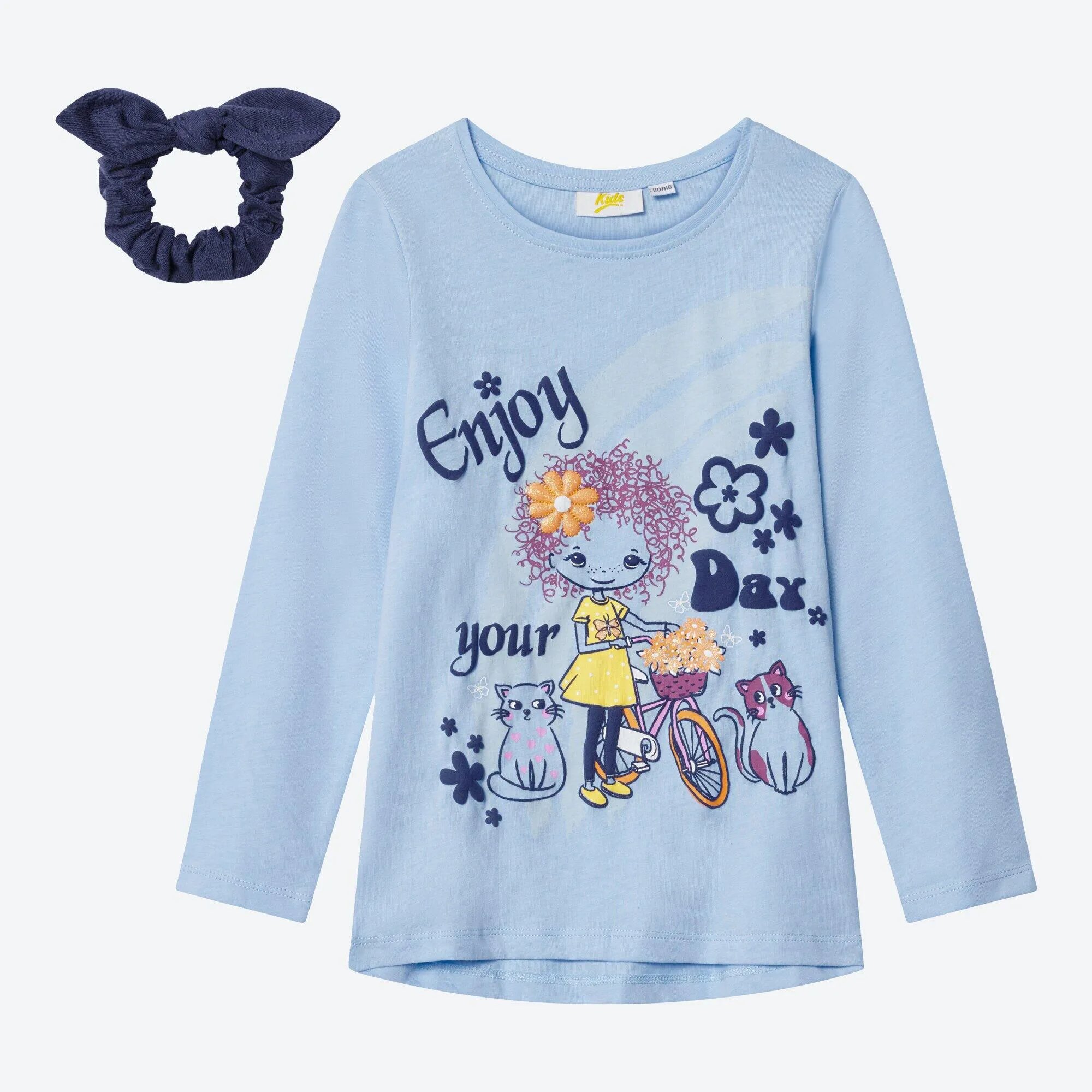 Mädchen-Magic-Shirt mit Haarband, 2-teilig