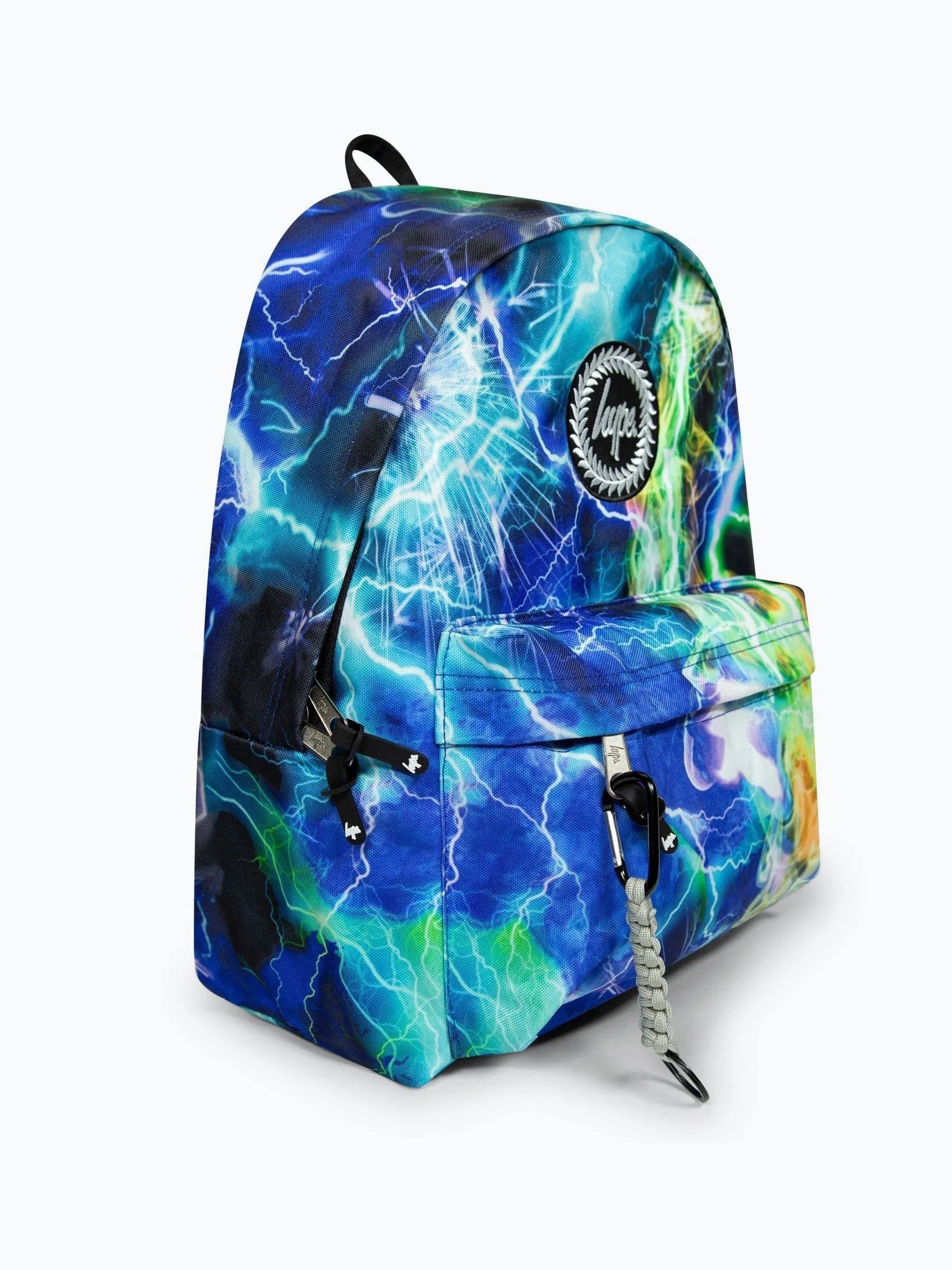 Hype. Boys Blue Iconic Multicolored Lightning Storm Backpack
