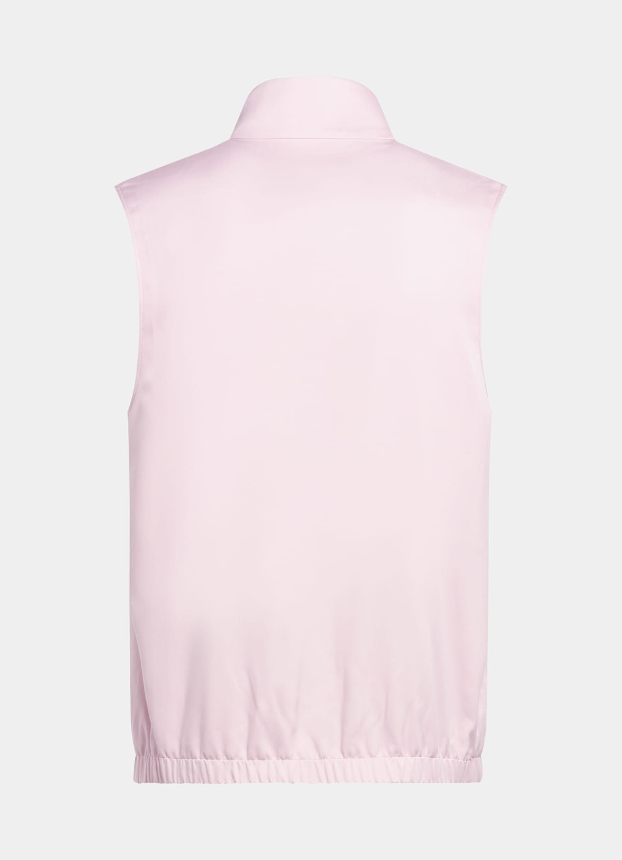 Veste sans manches zippée rose clair