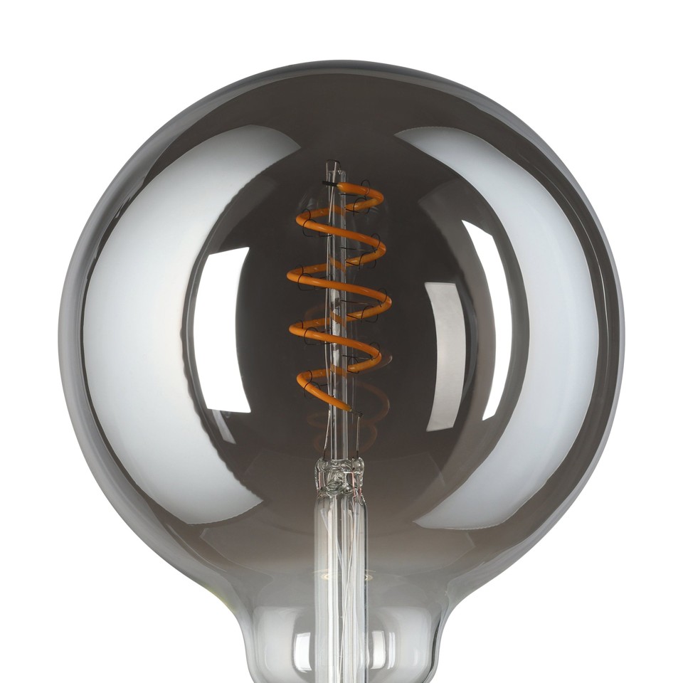 EGLO - E27 G125 spiral, røg - Varm hvid - Zigbee, Bluetooth