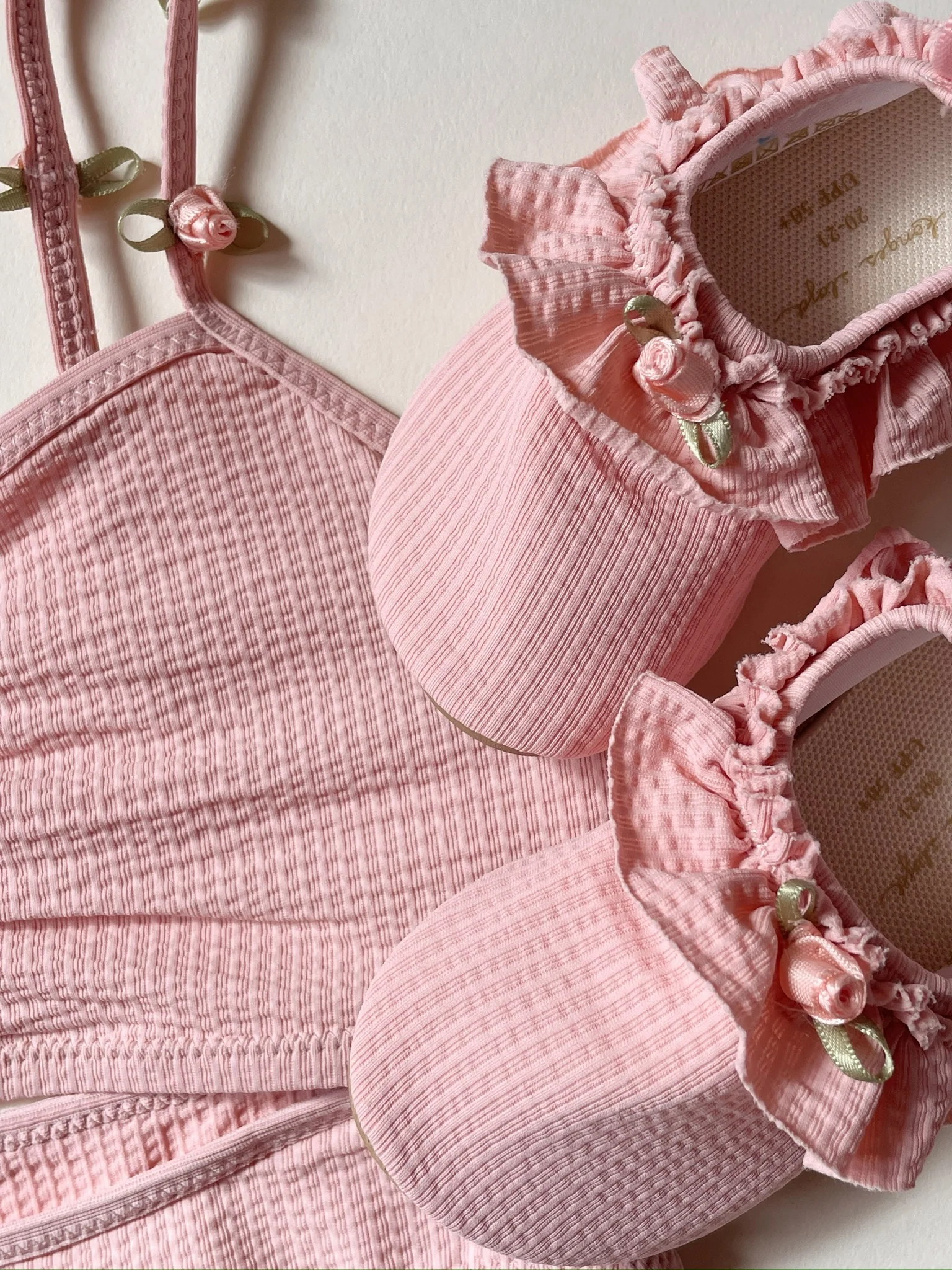 Fleuri badesko - powder pink - 22-23