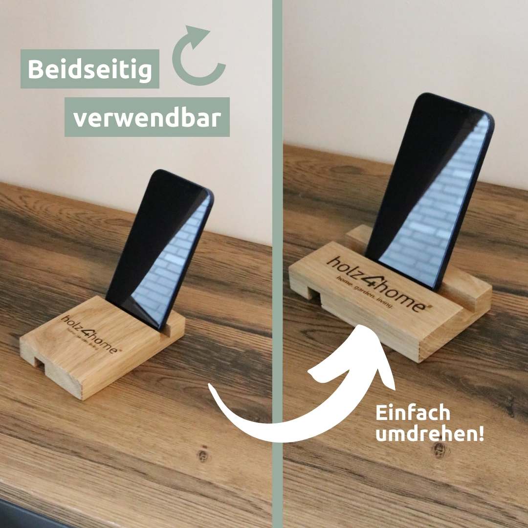 holz4home® Handyhalter aus Holz