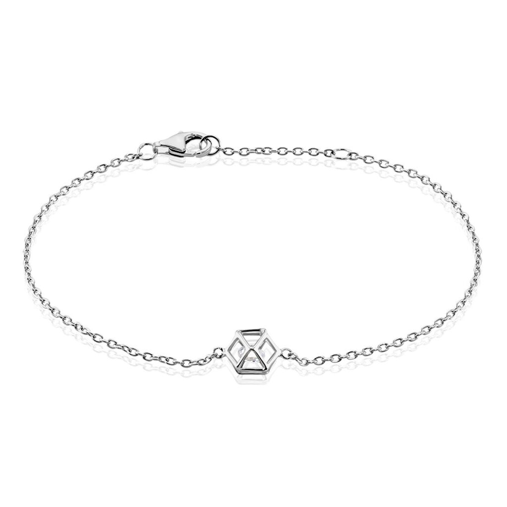 Bracelet Argent Blanc Suzannus Oxydes De Zirconium