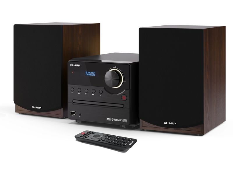 Sharp Musik-System XLB517DBR DAB /FM Micro System Hi-Fi Mikro-System mit dem neusten DAB  Funk-Tuner und Bluetooth-Verbindung