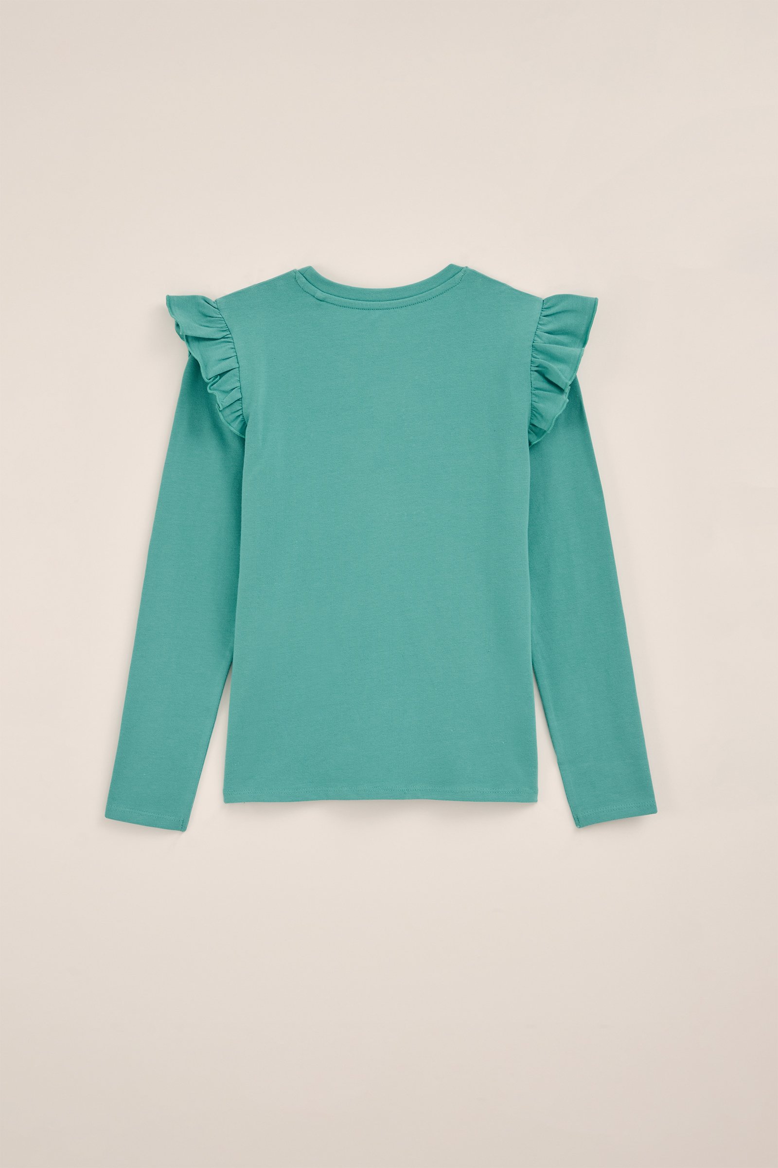Meisjes T-shirt met embroidery WE Fashion Lichtgroen
