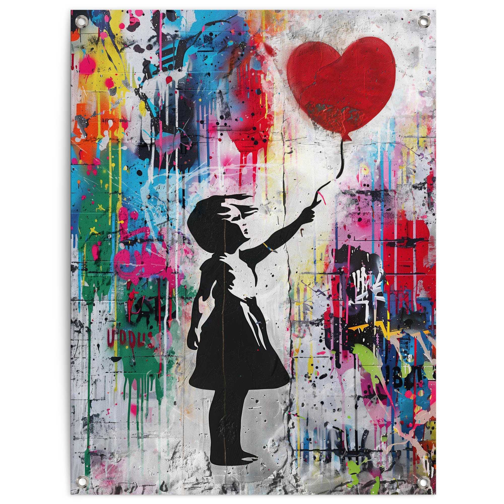 Reinders! Poster »Balloon Girl Grafitti«