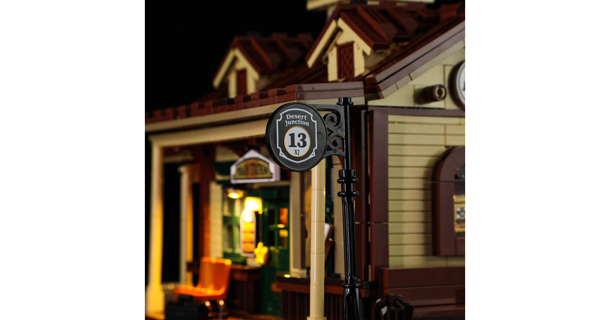 LumibricksThe Old West - West Train Station Constructiespeelgoed  (F9039)