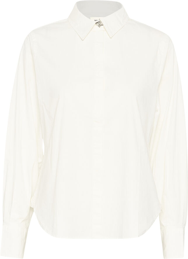 Soaked in Luxury SLAlonna Shirt LS Whisper white