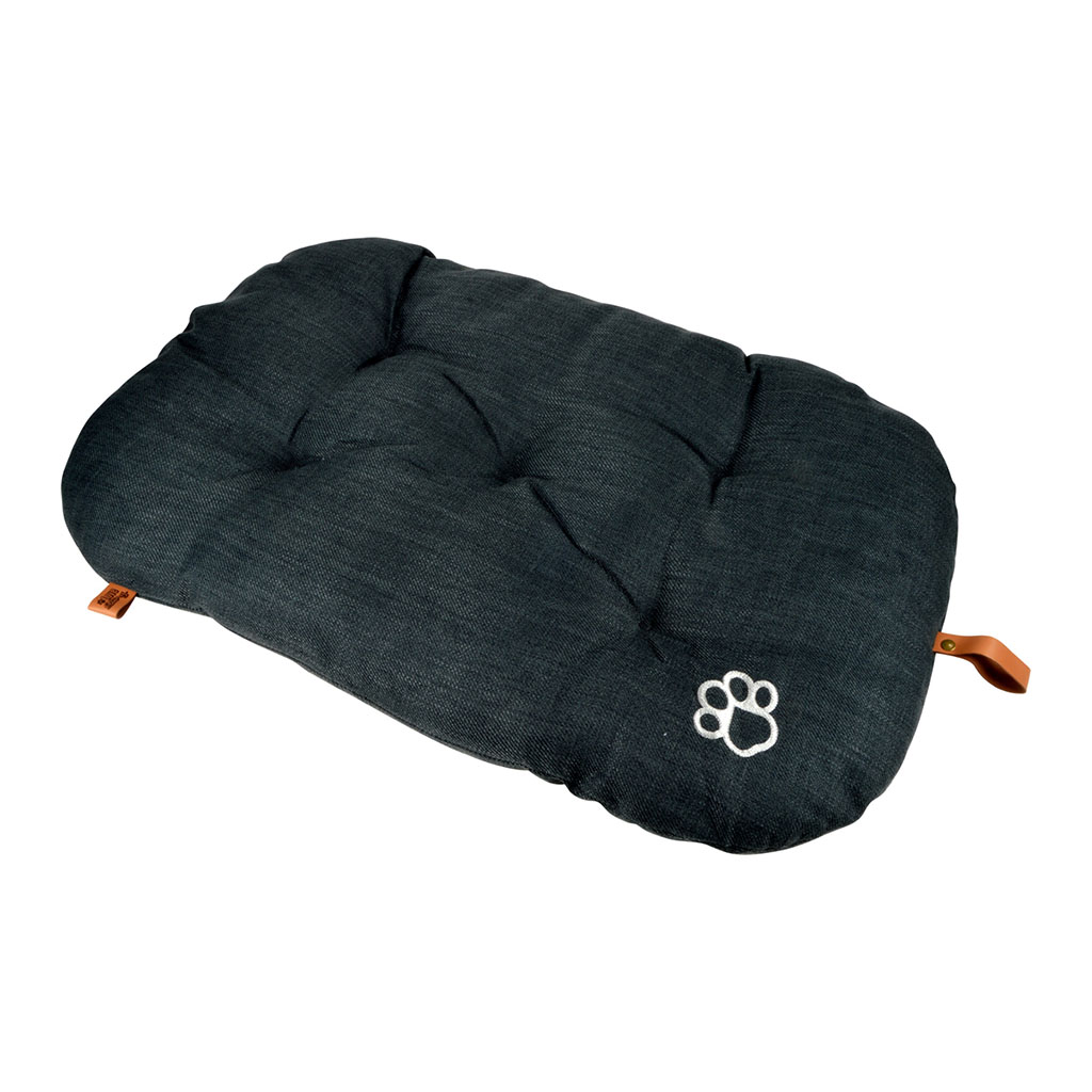 Coussin pour chien flocon réversible anthracite 107x62cm
