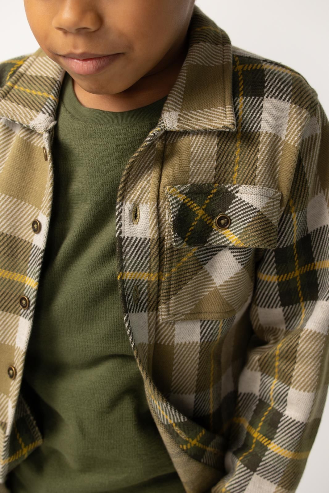 Noppies Kids Overhemd Russell - Check Pattern Medium Green