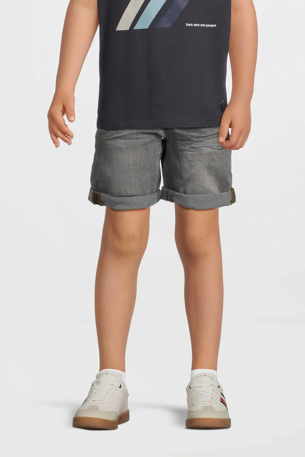 Koko Noko denim short grey denim