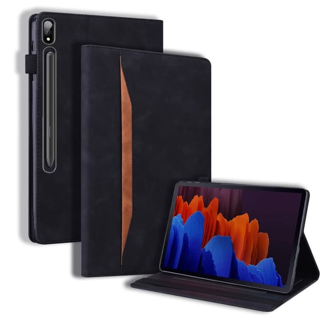 SKALO Samsung Tab S8 Ultra PU-læder pungetui med rum til penne