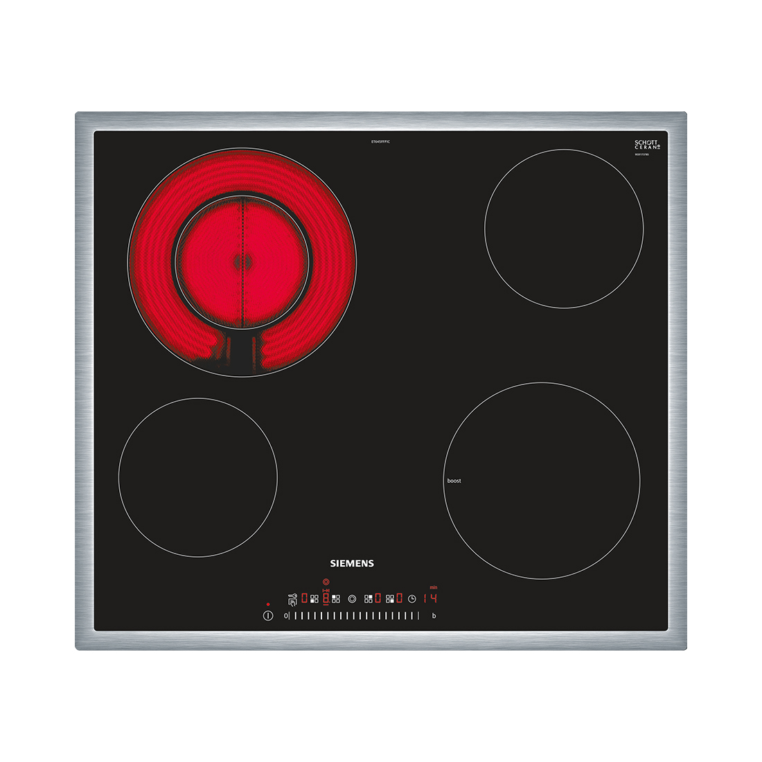 Siemens ET645FFP1C Elektrokochfeld mit Rahmen 60 cm