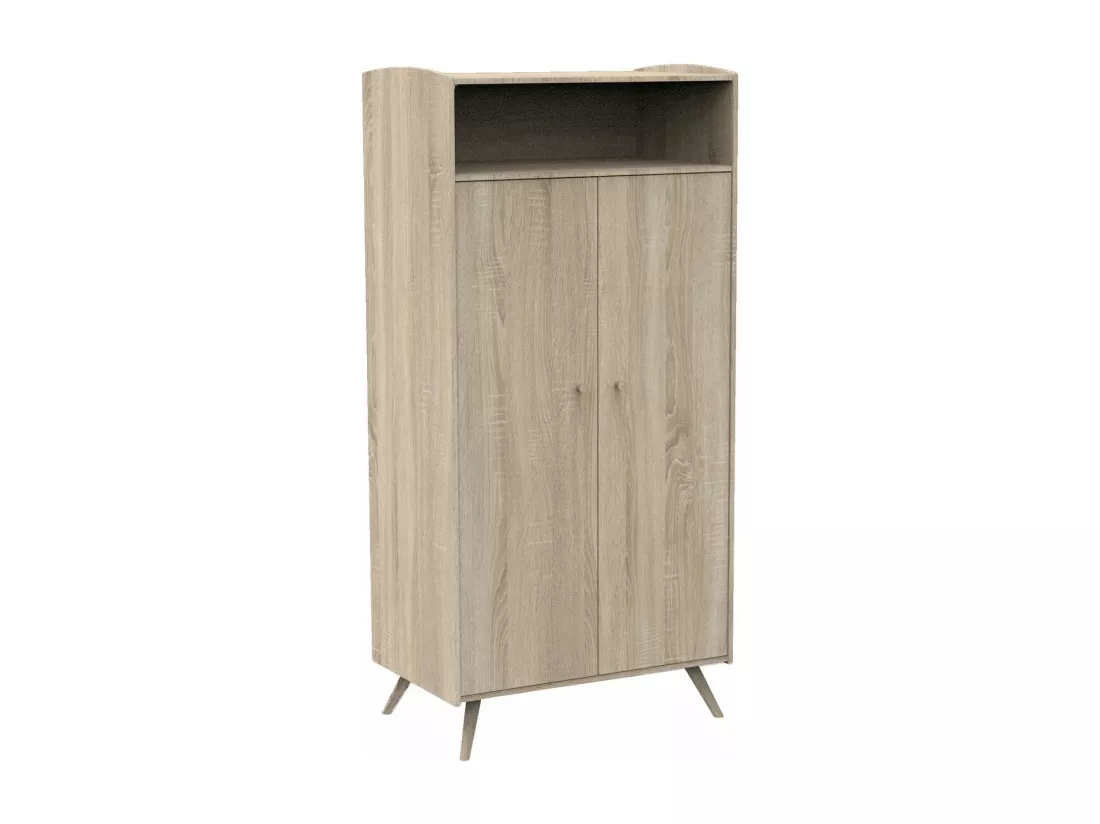 Armoire 2 portes 1 niche Access - Bois de chêne