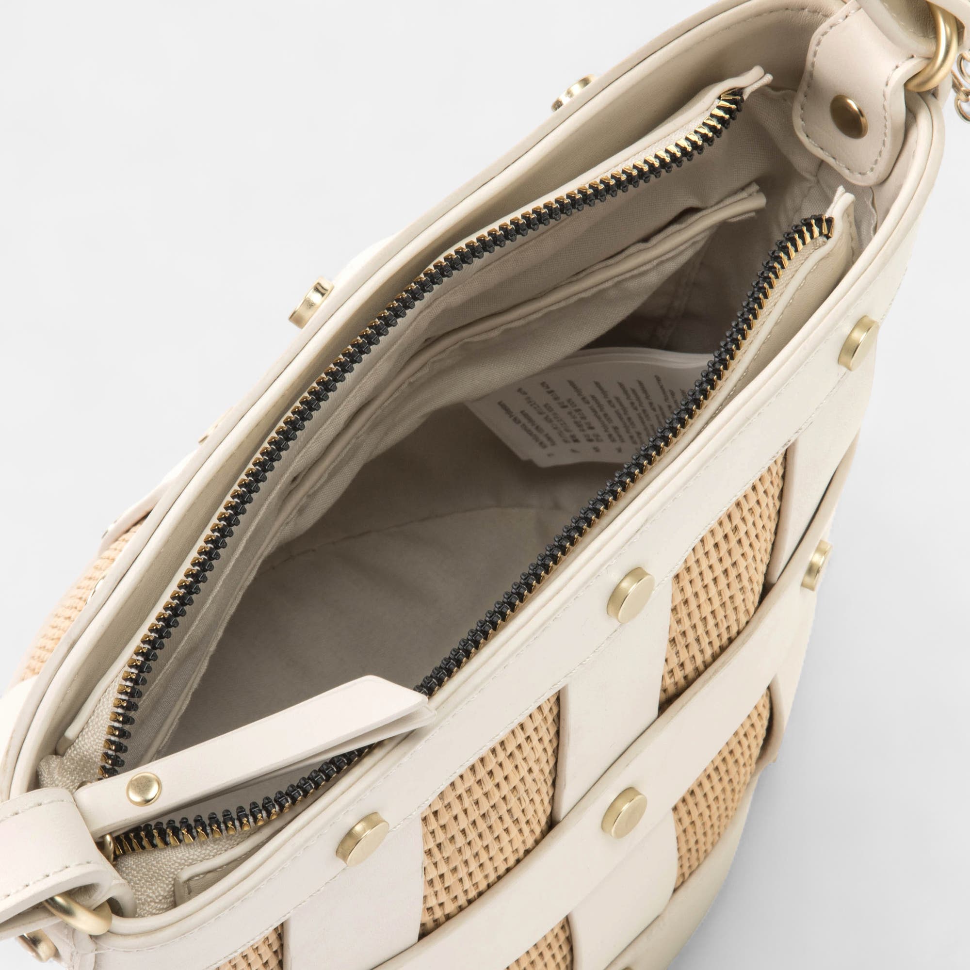 Sac bandoulière beige