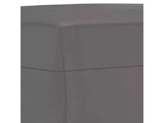 Repose-pied Gris 60x50x41 cm Similicuir
