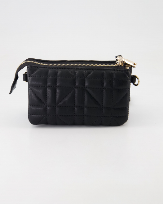 Guess Latona Mini TRI Cprmnt Top Zip Umhängetasche in Schwarz