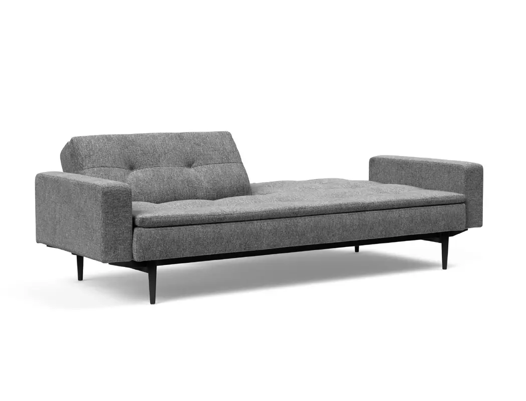 Schlafsofa mit Armlehnen Dublexo Styletto schwarz
