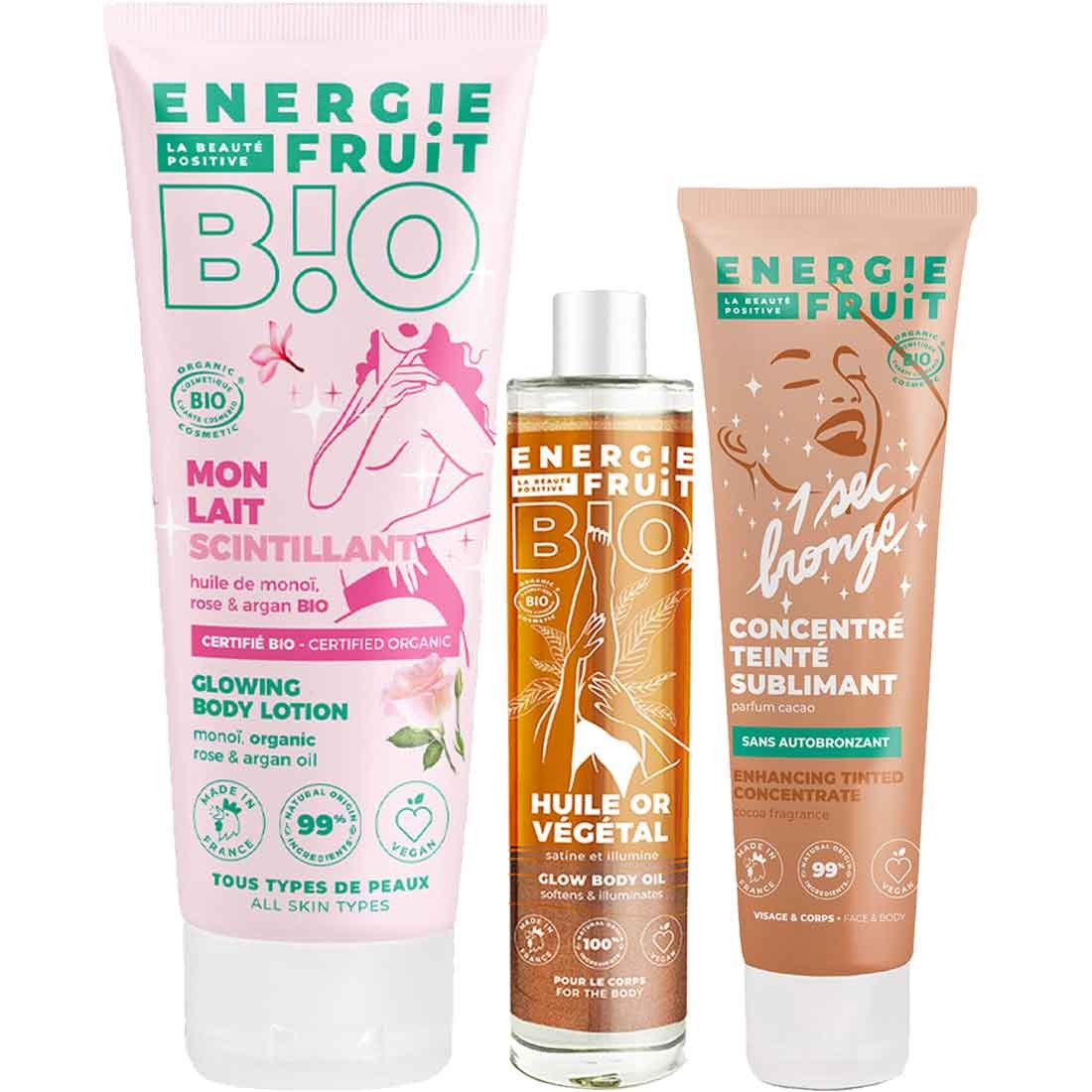 Kit golden hour - Visage & corps - Cacao & Monoï - 3 produits