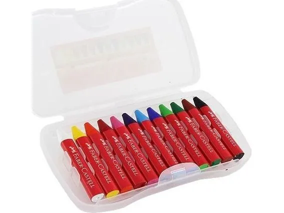 Faber-Castell Jumbo - Kridt - voks (pakke med 12)