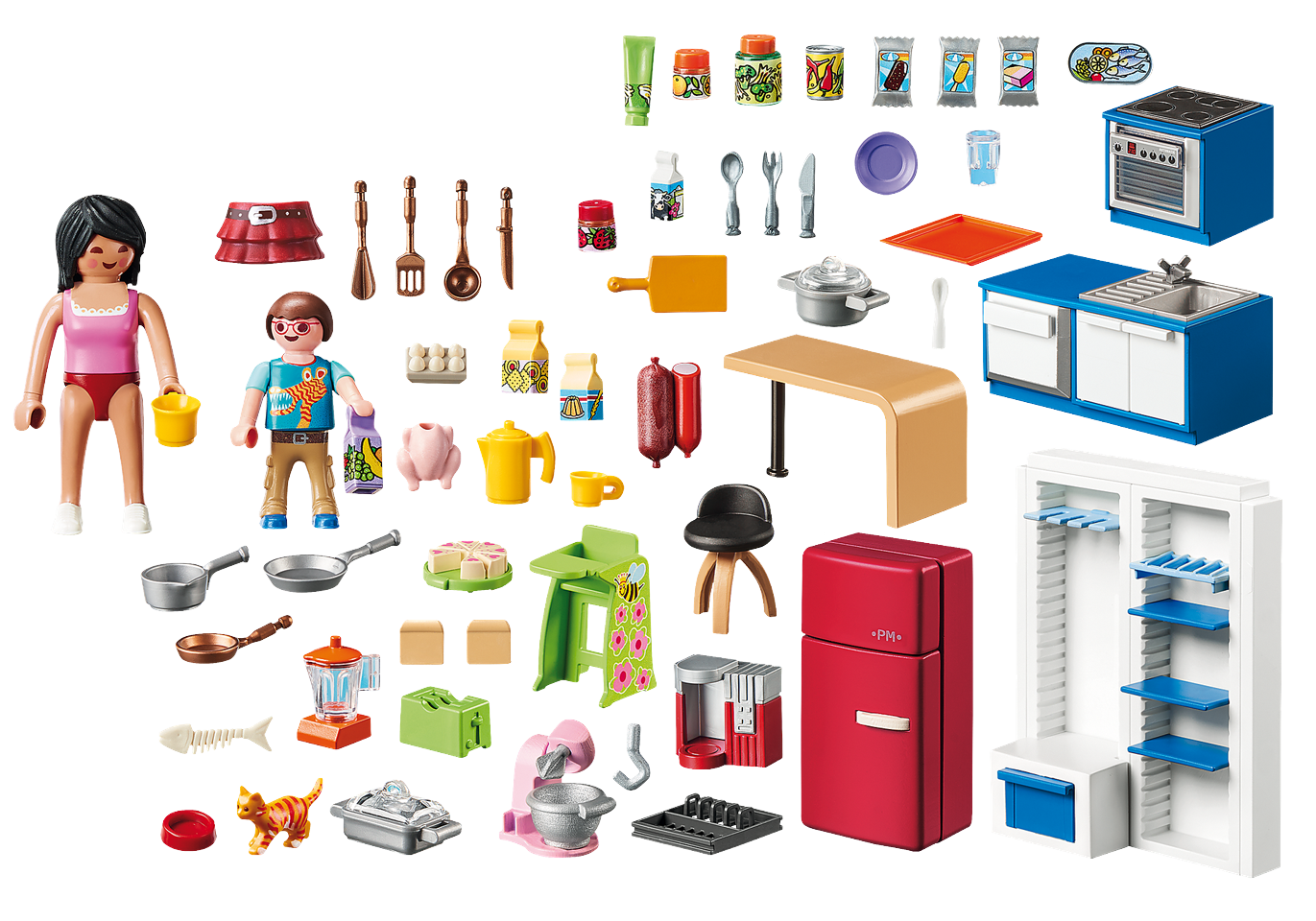Playmobil - Familie Køkken (70206)