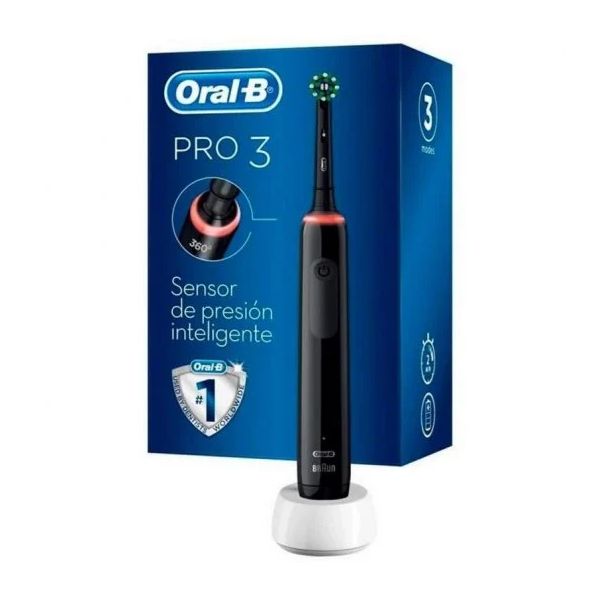 Braun Oral-B Pro 3 3000 Cross Action Preto   2 Cabeças de Substituição