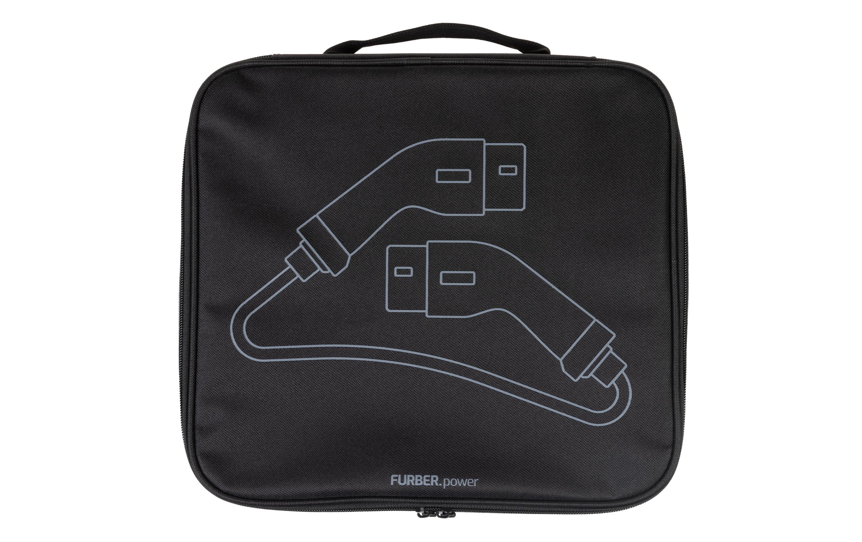 Tasche für Elektroauto Ladekabel Deluxe SchwarzKabeltasche für eMobility Ladekabel